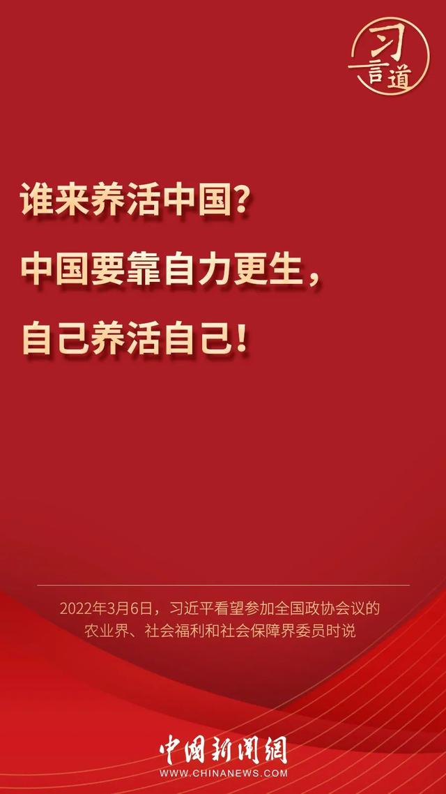 習(xí)言道丨習(xí)近平為何再答“誰(shuí)來養(yǎng)活中國(guó)”？