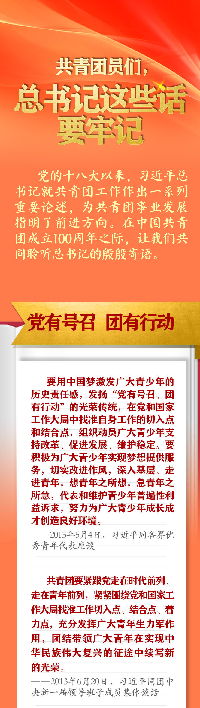 手繪長卷 | 共青團員們，總書記這些話要牢記