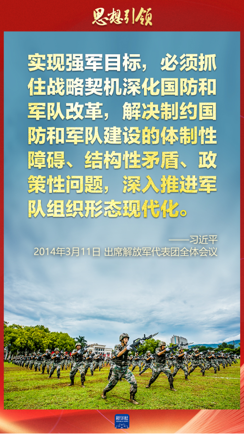 思想引領(lǐng)｜兩會(huì)上，習(xí)主席這樣談強(qiáng)軍之路