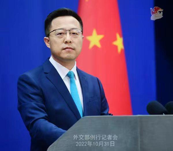 外交部發(fā)言人趙立堅。 薛偉 攝