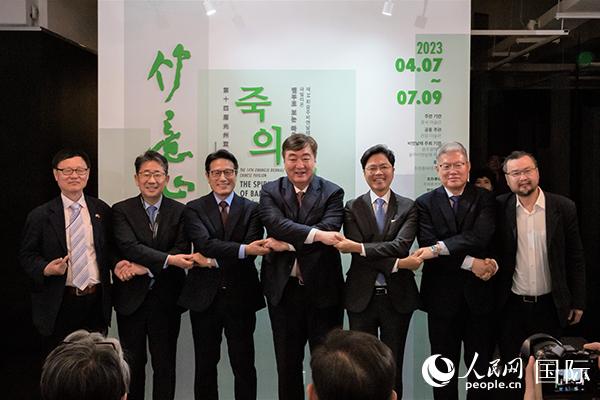 第十四屆光州雙年展中國館開幕式7日在韓國光州隱巖美術館舉行。人民網記者 馬菲攝