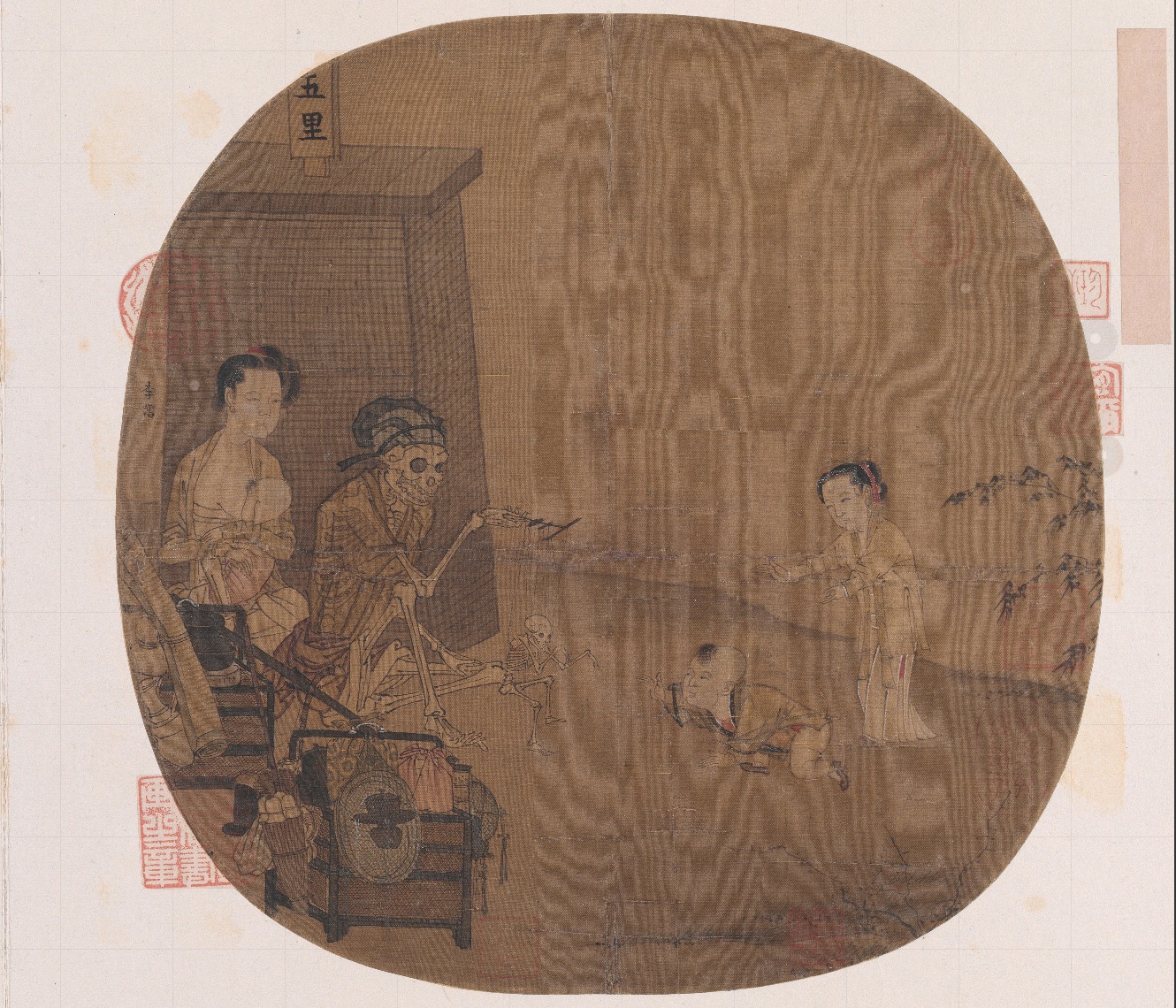 南宋名畫(huà)《骷髏幻戲圖》。圖片來(lái)源：故宮博物院官方網(wǎng)站