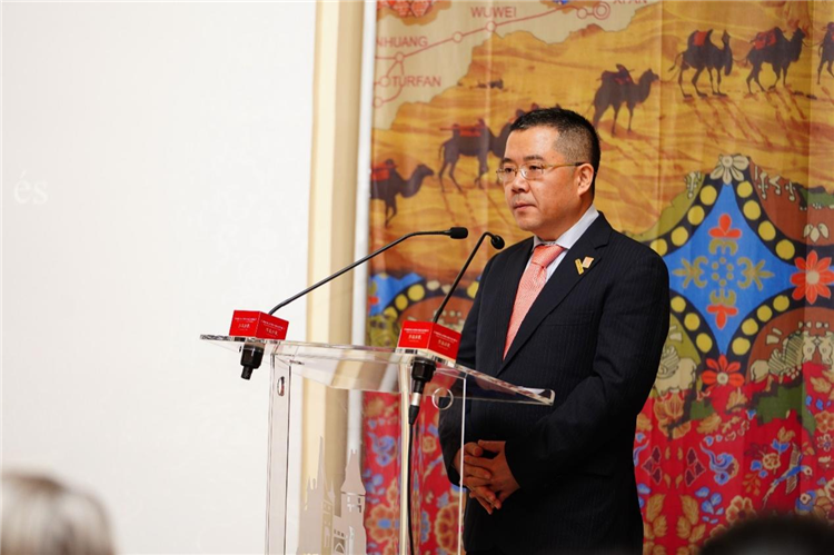 中國駐匈牙利大使龔韜。布達(dá)佩斯中國文化中心供圖