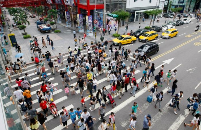 圖為信義商圈。圖片來(lái)源：臺(tái)灣“中時(shí)新聞網(wǎng)”。