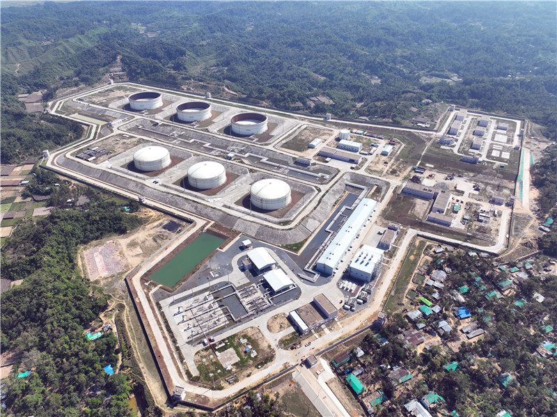 孟加拉國首個海陸一體化超大型石油儲運(yùn)工程——單點系泊及雙線管道工程。中石油管道局供圖。