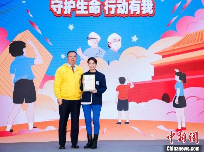 演員周海媚受邀參與公益活動(dòng)?！」鶆P敏 攝