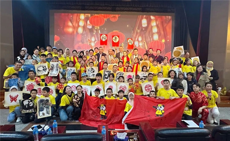 圖為2023“中華文化大樂(lè)園—埃及開(kāi)羅營(yíng)”閉幕式活動(dòng)現(xiàn)場(chǎng)。主辦方供圖