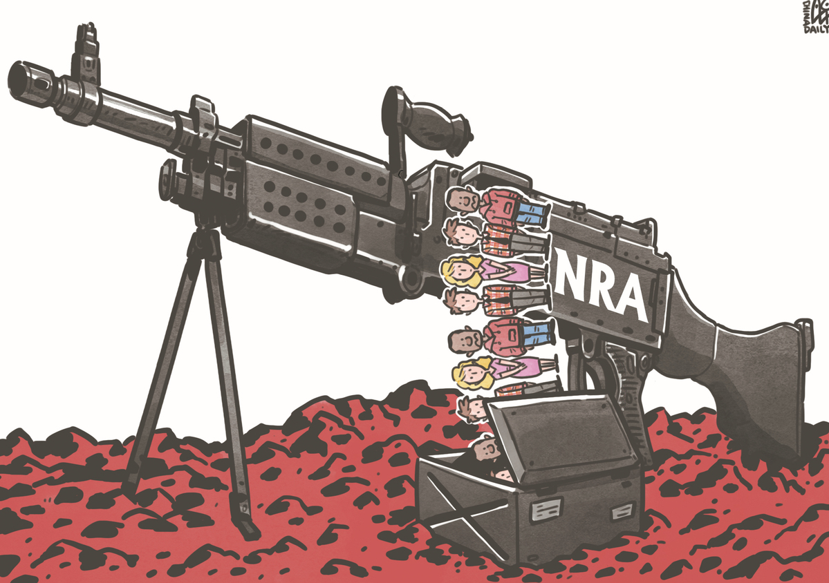 NRA成為推行槍支管控背后最大的阻力。（來源：中國日報 作者：蔡艨）