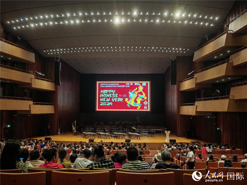 “歡慶之聲—2024歡樂春節(jié)音樂會”14日在泰國瑪希隆王子音樂廳舉行。人民網記者 楊一攝