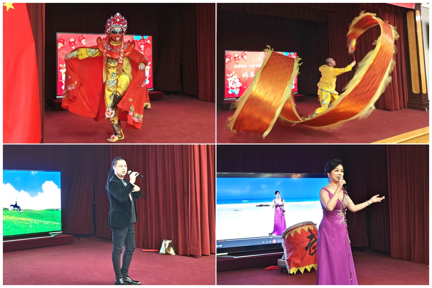 當(dāng)?shù)貎S界知名演員獻(xiàn)上精彩演出。主辦方供圖