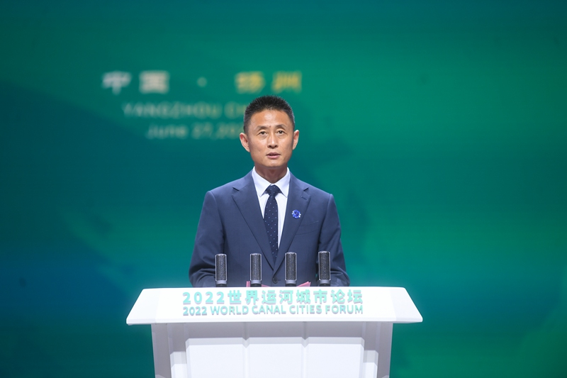 江蘇省文化和旅游廳副廳長(zhǎng)李川在大會(huì)上致辭。邵丹攝