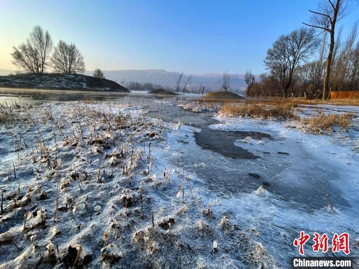 圖為青海省化隆縣黃河濕地景色。　李玉峰 攝