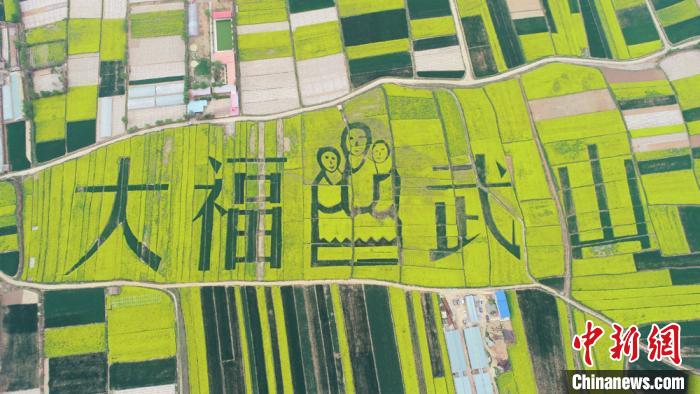 2019年4月，天水武山縣萬畝鄉(xiāng)村油菜花海。(資料圖) 何海瑞 攝