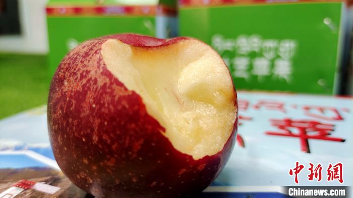 圖為通麥村特色甜心蘋(píng)果。　貢桑拉姆 攝