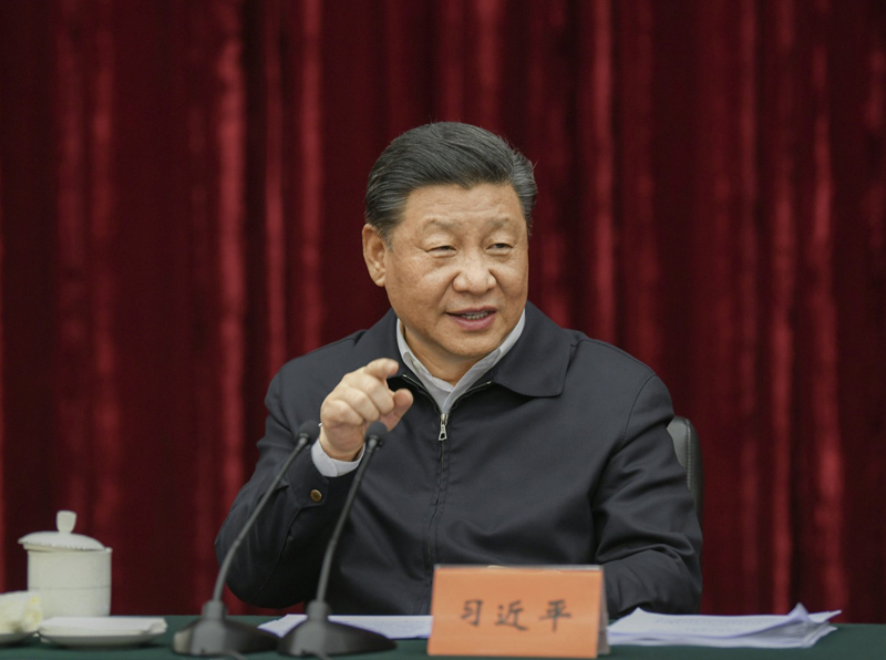 2019年4月15日至17日，中共中央總書記、國(guó)家主席、中央軍委主席習(xí)近平在重慶考察，并主持召開解決“兩不愁三保障”突出問(wèn)題座談會(huì)。這是4月16日下午，習(xí)近平主持召開解決“兩不愁三保障”突出問(wèn)題座談會(huì)并發(fā)表重要講話。新華社記者 謝環(huán)馳 攝