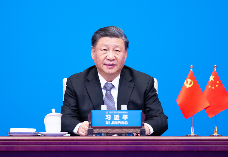 2023年3月15日，習(xí)近平主席在北京出席中國共產(chǎn)黨與世界政黨高層對話會，并發(fā)表題為《攜手同行現(xiàn)代化之路》的主旨講話。