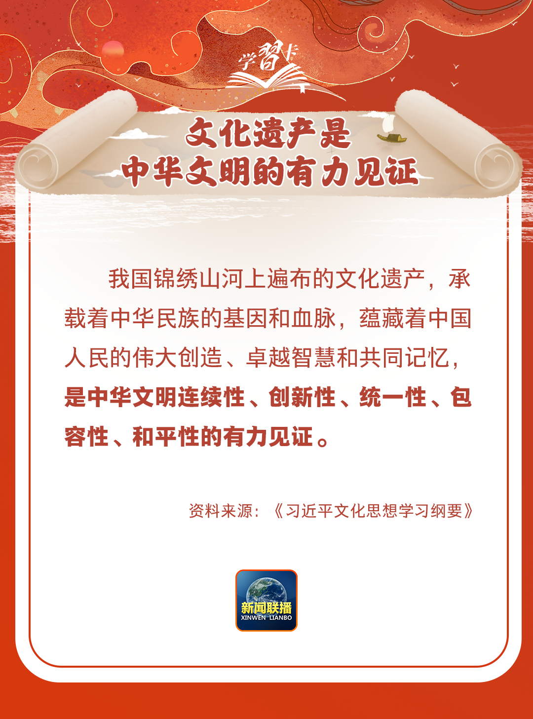 學(xué)習(xí)卡丨守護(hù)好中華民族的文化瑰寶！