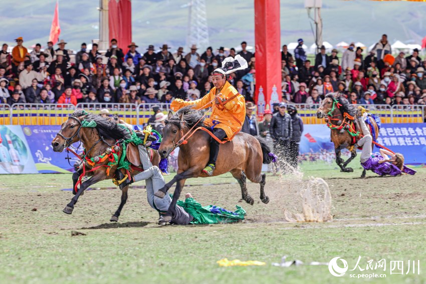 馬術(shù)表演現(xiàn)場(chǎng)。洛絨尼瑪攝