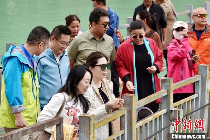 全國新的社會階層人士服務(wù)團考察林芝巴河鎮(zhèn)生態(tài)保護項目?！∧岈?shù)┰龉﹫D